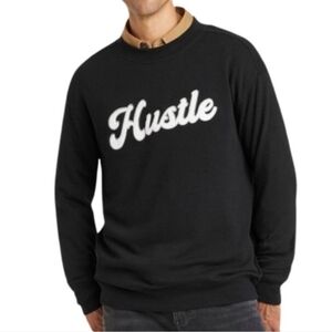Oversized Relaxed Fit ‘Hustle’ Crewneck Pullover Sweatshirt Goodfellow & Co™ M
